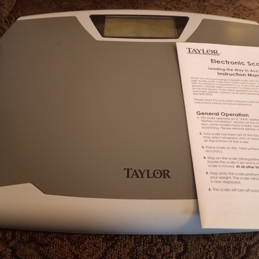 Taylor Electronic Weighing Scale 12"x14"